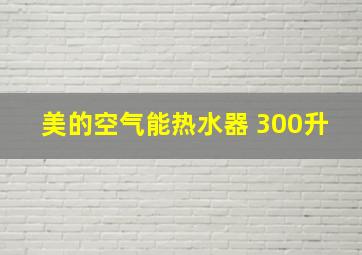 美的空气能热水器 300升